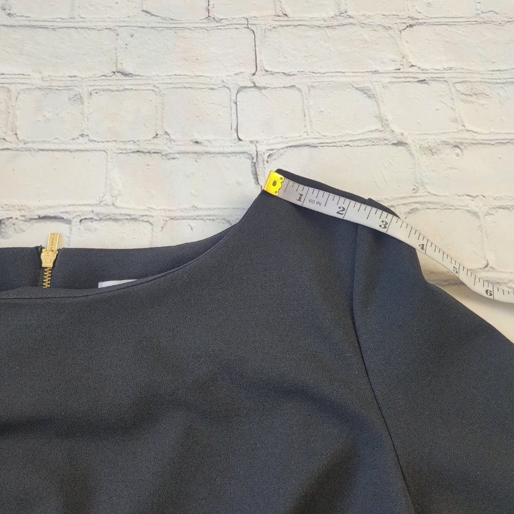 Calvin Klein women’s black medium dress with golden zipper back size 12 - Picture 8 of 12